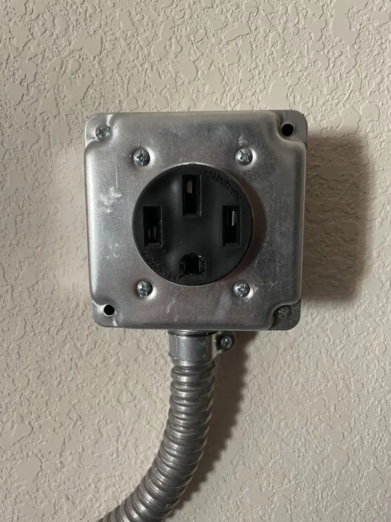NEMA 14-50 outlet installed for Smart Home Electrical in Galena